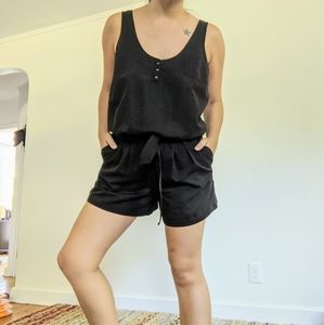 Relaxed Fit Black New York & Company Romper